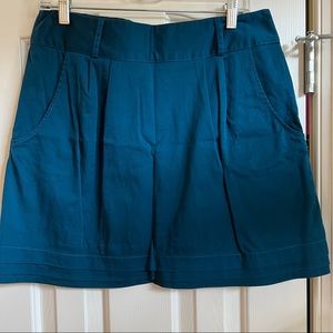 Anthropologie Silence + Noise Teal Mini Skirt
